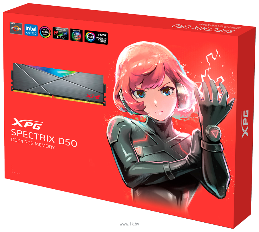 Фотографии ADATA XPG Spectrix D45G RGB AX4U360032G18I-CBKD45G