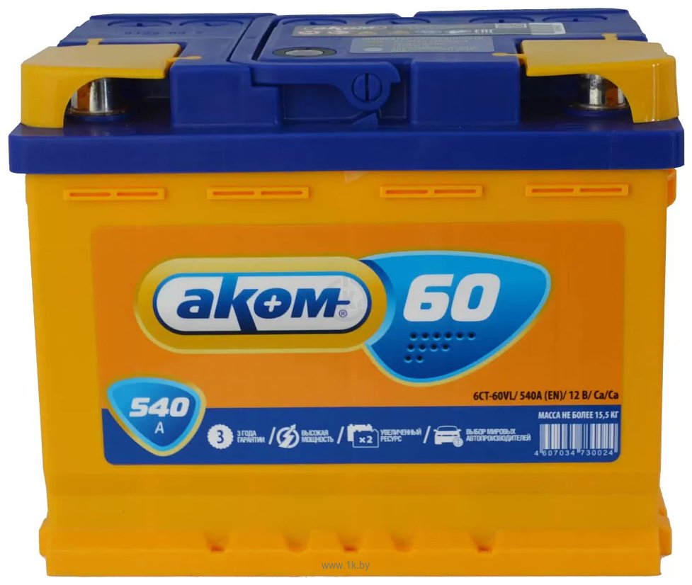 Фотографии AKOM 6CТ-60 L+ (60Ah)