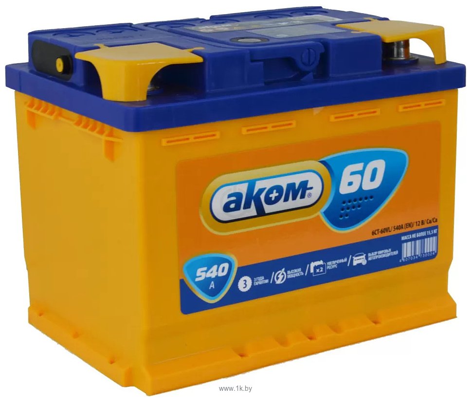 Фотографии AKOM 6CТ-60 L+ (60Ah)