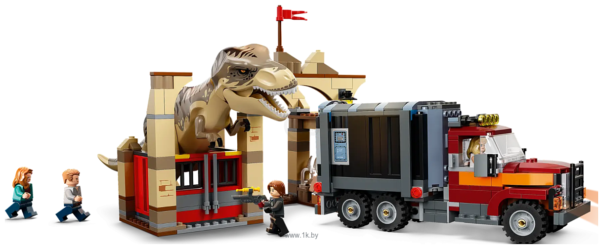 Фотографии LEGO Jurassic World 76948 Побег атроцираптора и тираннозавра