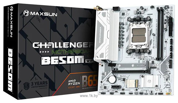 Фотографии Maxsun Challenger B650M WiFi Ice