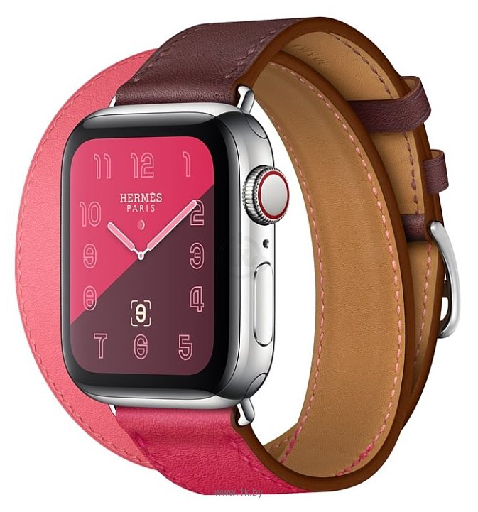 Фотографии Apple Watch Herms Series 4 GPS + Cellular 40mm Stainless Steel Case with Swift Leather Double Tour
