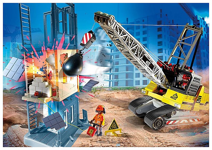 Фотографии Playmobil PM70442 Кабельный экскаватор со строительной секцией