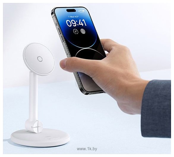 Фотографии Baseus MagicPro Magnetic Desktop Phone Stand (белый)