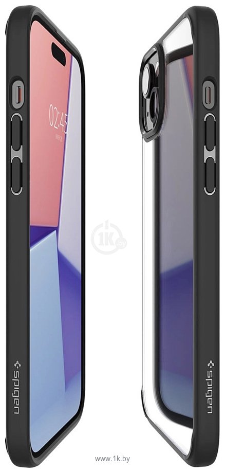 Фотографии Spigen Ultra Hybrid для iPhone 15 Plus ACS06657 (черный)