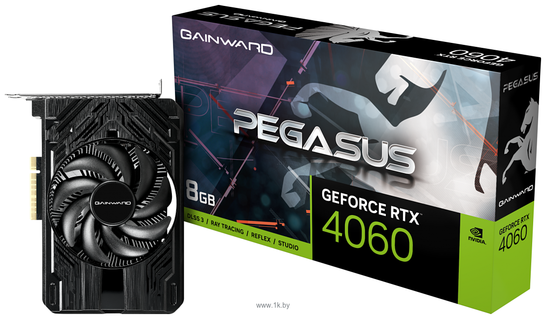 Фотографии Gainward GeForce RTX 4060 Pegasus V1 (NE64060019P1-1070E)