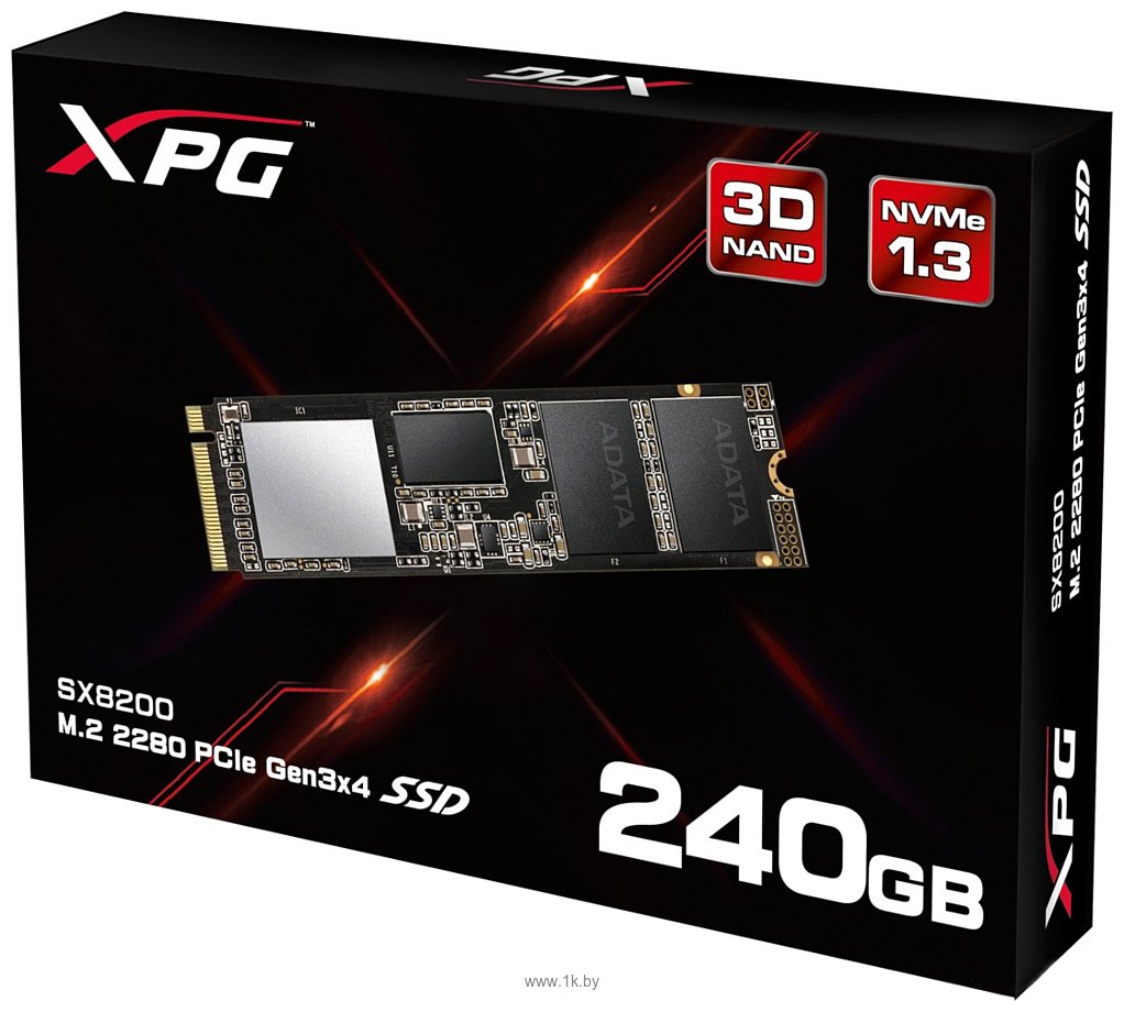 Фотографии ADATA XPG SX8200 240GB ASX8200NP-240GT-C