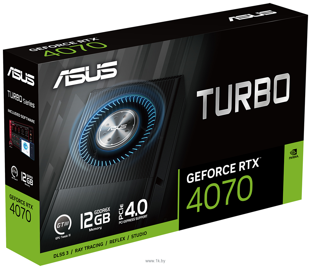 Фотографии ASUS Turbo GeForce RTX 4070 12GB GDDR6X (TURBO-RTX4070-12G)