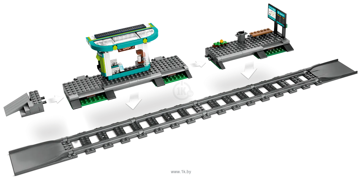 Фотографии LEGO City 60423 Трамвай и станция в центре города