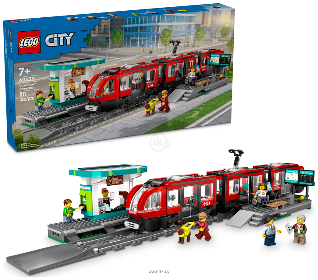 Фотографии LEGO City 60423 Трамвай и станция в центре города