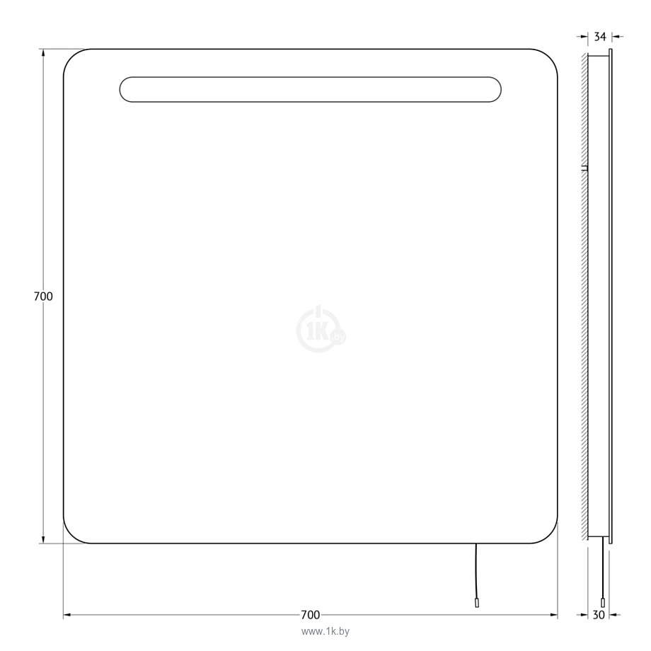 Фотографии Ellux Linea LED 70х70 (LIN-B1 9303)