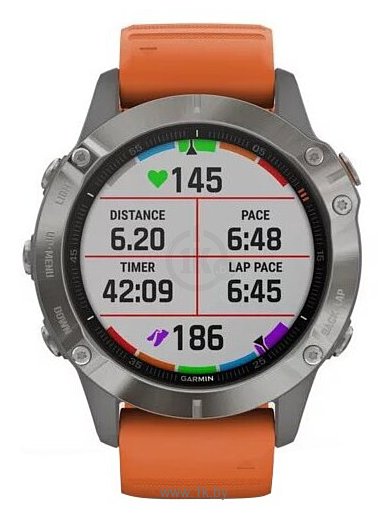 Фотографии Garmin Fenix 6 Sapphire титановый