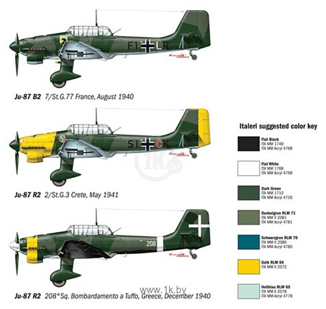 Фотографии Italeri 1292 Ju 87 B2 Stuka