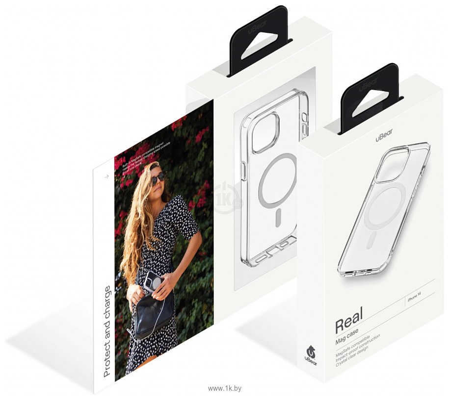 Фотографии uBear Real Mag Case для iPhone 14 (прозрачный)