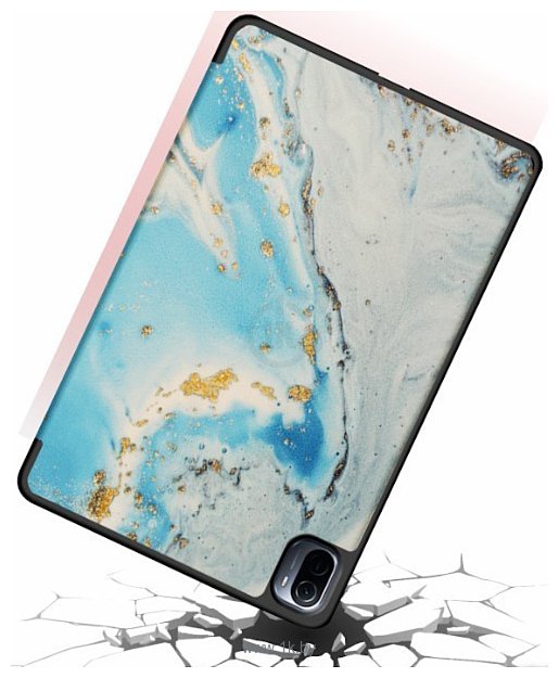 Фотографии JFK Smart Case для Xiaomi Mi Pad 5/Mi Pad 5 Pro (голубой мрамор)
