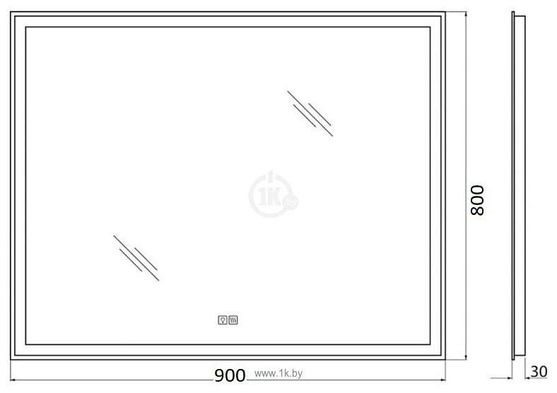 Фотографии BelBagno  SPC-GRT-900-800-LED-TCH-WARM