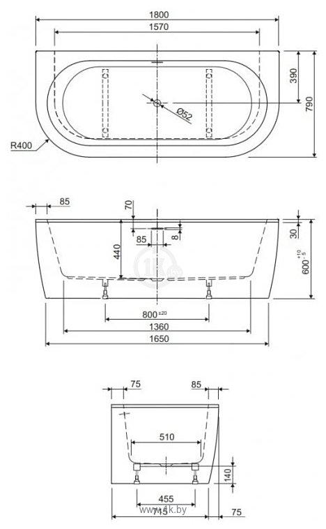 Фотографии Cezares Slim Wall-180-80-44-W37