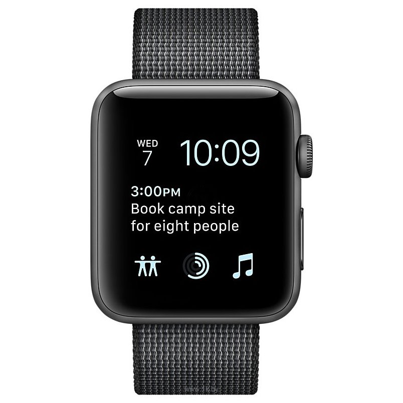 Фотографии Apple Watch Series 2 42mm Space Gray with Black Woven Nylon (MP072)