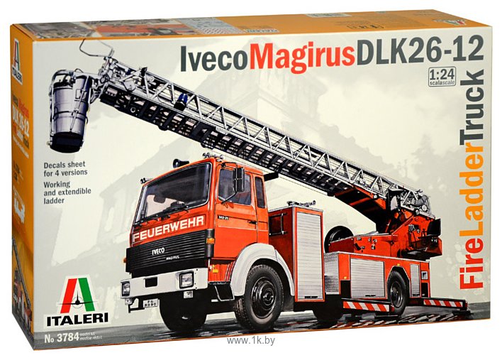 Фотографии Italeri 3784 Iveco Magirus Dlk 26-12 Fire Ladder Truck