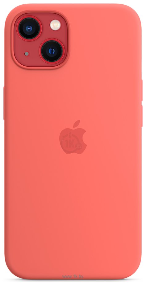 Фотографии Apple MagSafe Silicone Case для iPhone 13 (розовый помело)