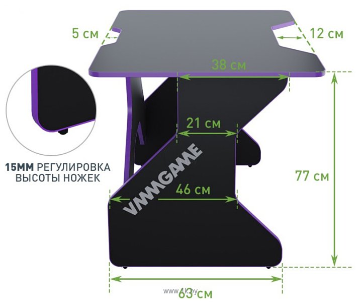 Фотографии VMM Game One Dark 100 Purple TL-1-BKPU