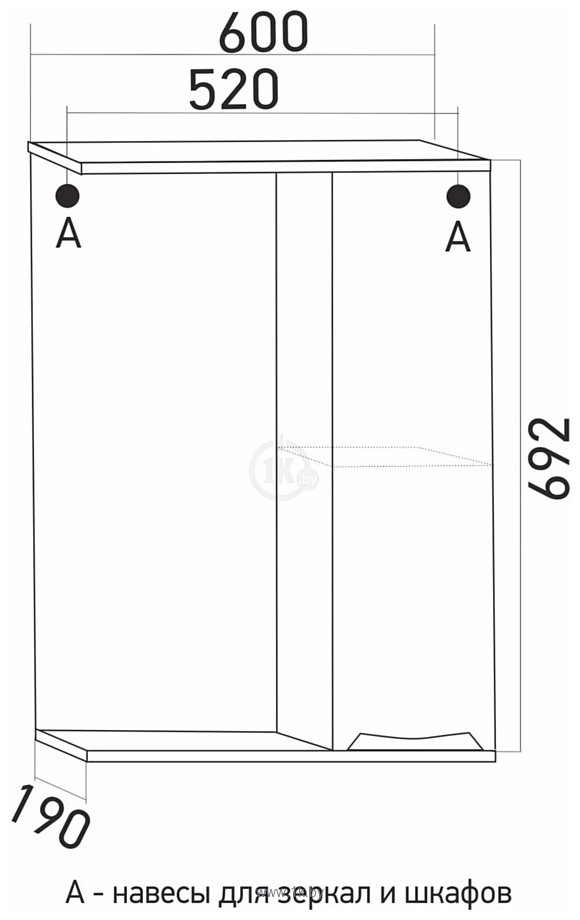 Фотографии Mixline  Этьен 60 542408 R (с подсветкой)