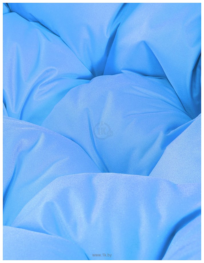 Фотографии M-Group Кокос на подставке 11590303 (серый ротанг/голубая подушка)
