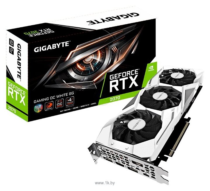 Фотографии GIGABYTE GeForce RTX 2070 GAMING OC WHITE (GV-N2070GAMINGOC WHITE-8GC)
