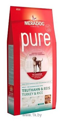 Фотографии Mera (4 кг) Pure Sensitive с индейкой и рисом для взрослых собак