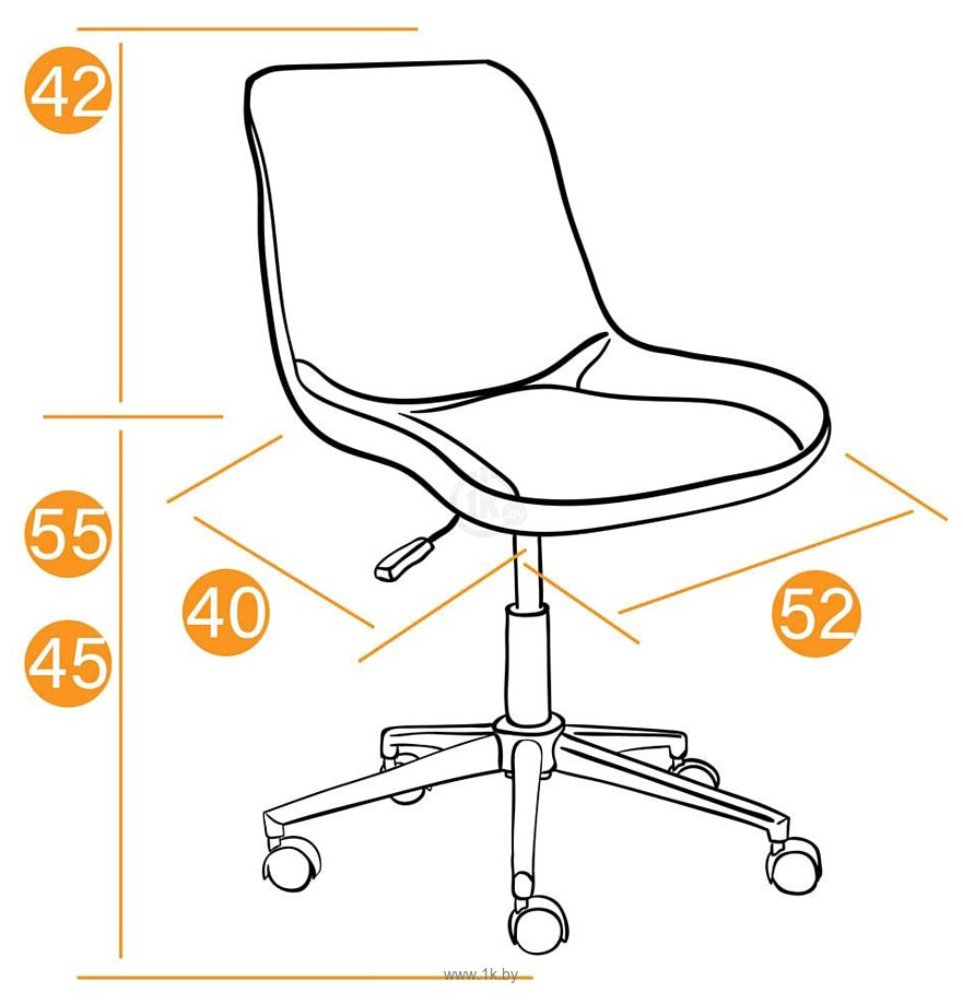 Фотографии TetChair Style (флок, оранжевый)