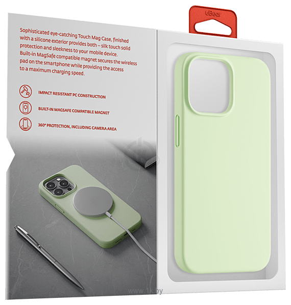 Фотографии uBear Touch Mag Case для iPhone 13 Pro (светло-зеленый)