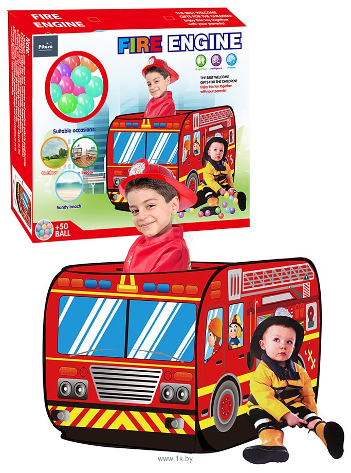 Фотографии Pituso Пожарный фургон + 50 шаров J1095