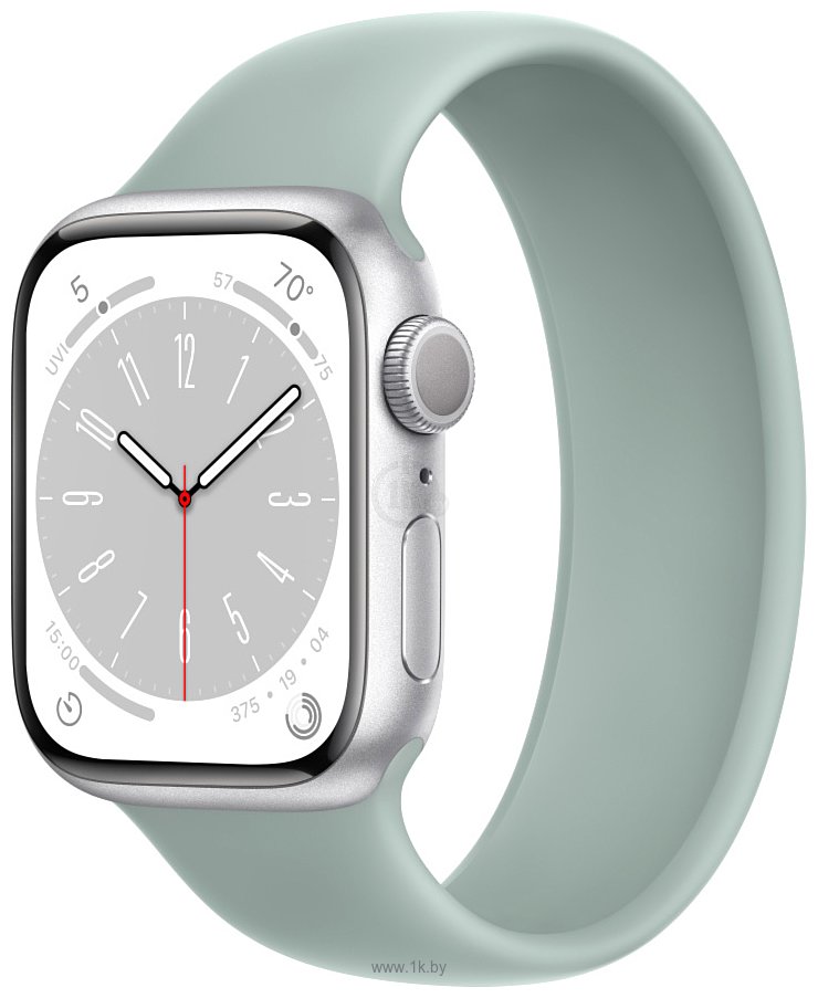 Фотографии Apple Watch Series 8 45 мм (алюминиевый корпус, силиконовый ремешок)