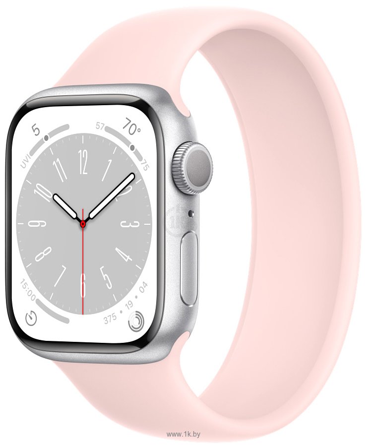 Фотографии Apple Watch Series 8 45 мм (алюминиевый корпус, силиконовый ремешок)