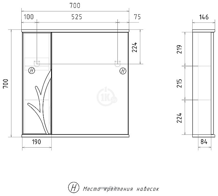 Фотографии Volna  Adel 70 L (белый)