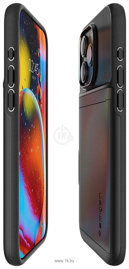 Фотографии Spigen Slim Armor CS для iPhone 15 Pro Max ACS06589 (черный)