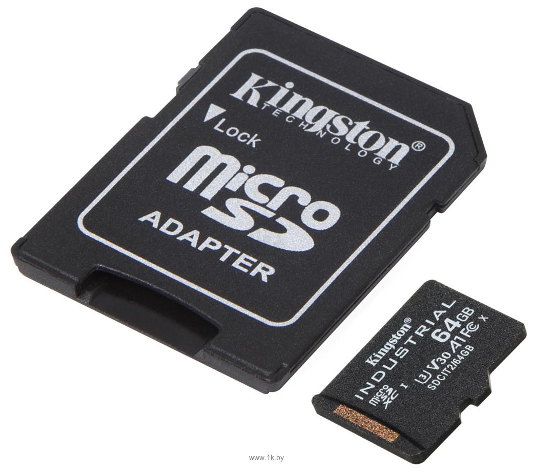 Фотографии Kingston Industrial microSDXC SDCIT2/64GB 64GB (с адаптером)