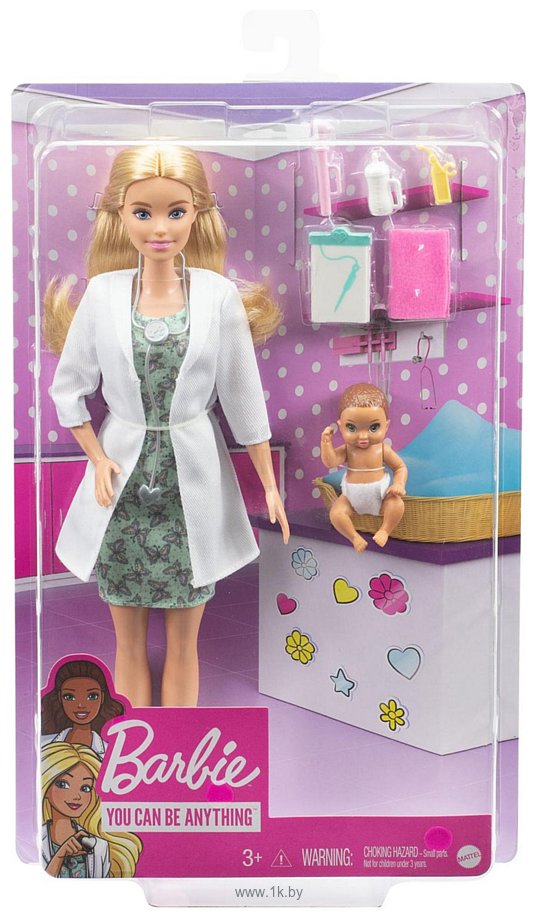 Фотографии Barbie Доктор-педиатр с малышом пациентом GVK03
