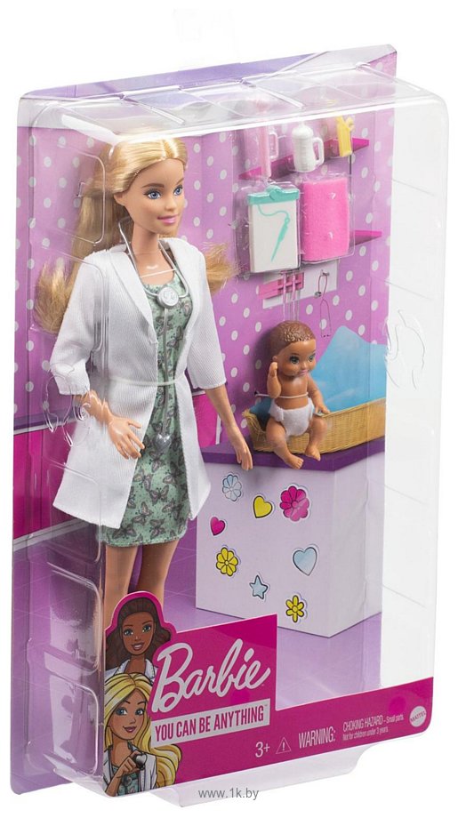 Фотографии Barbie Доктор-педиатр с малышом пациентом GVK03