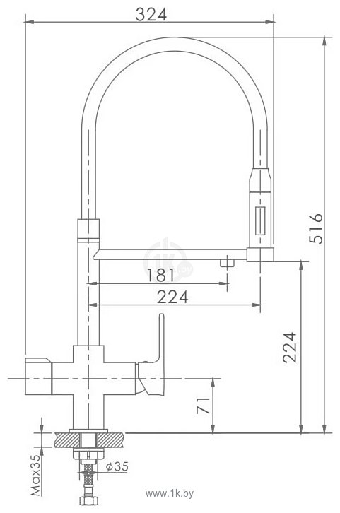 Фотографии Haiba HB76854 (хром/черный)