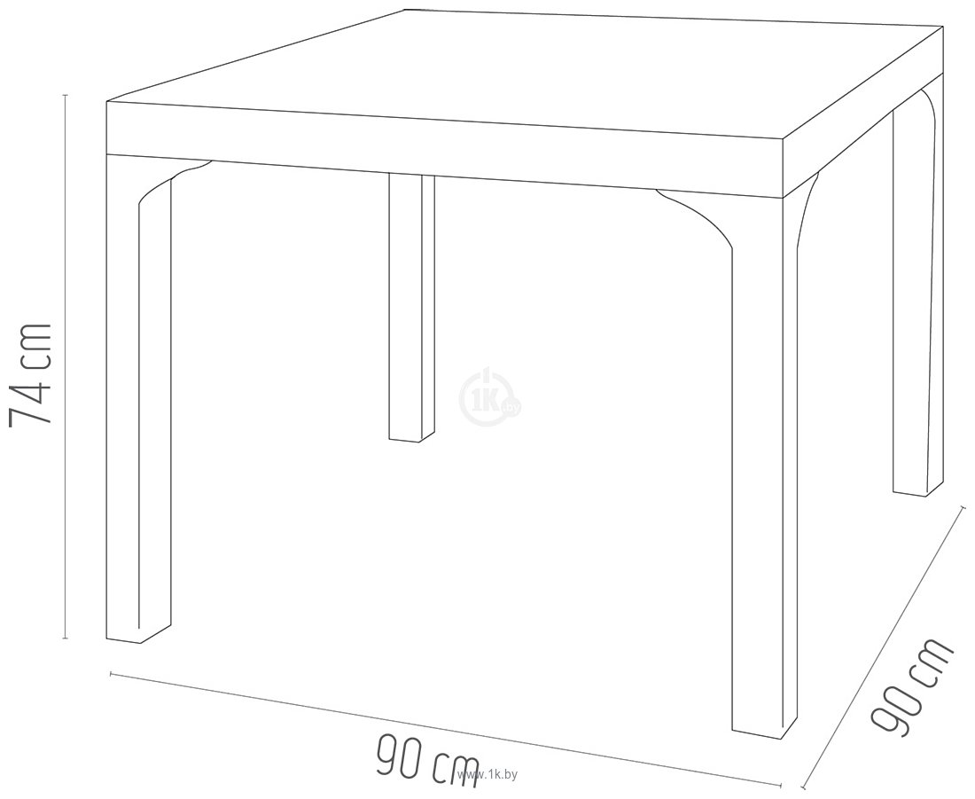 Фотографии Holiday Rattan Comfort HM-710 90x90 (коричневый)