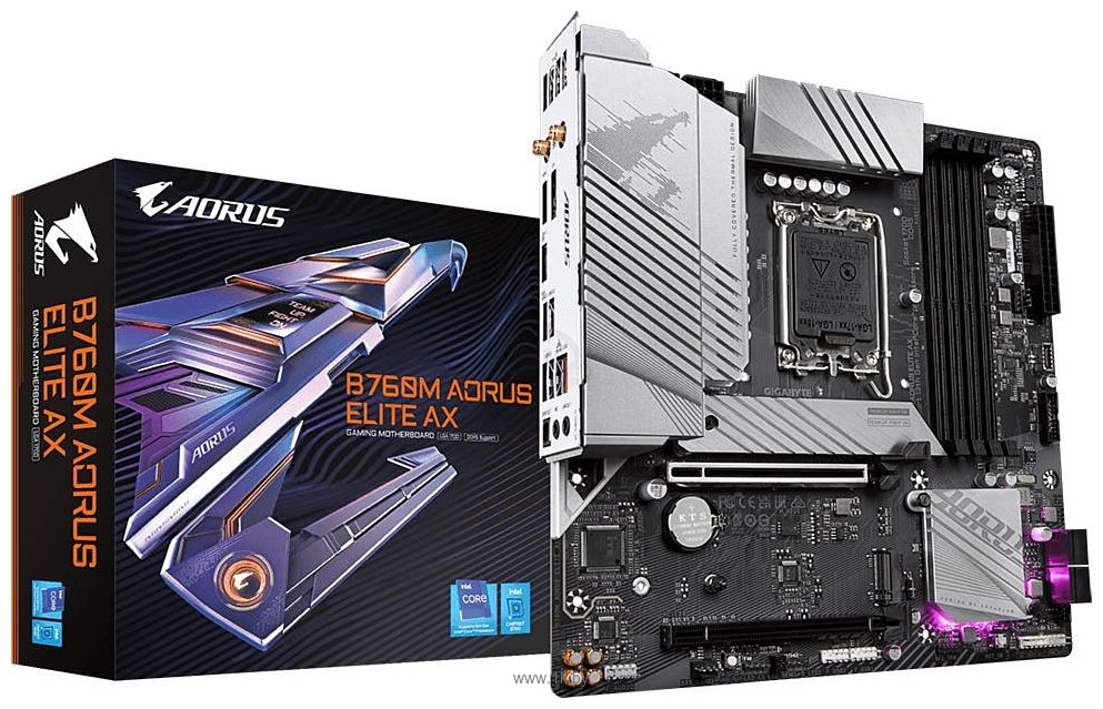 Фотографии GIGABYTE B760M AORUS ELITE AX (rev. 1.0)