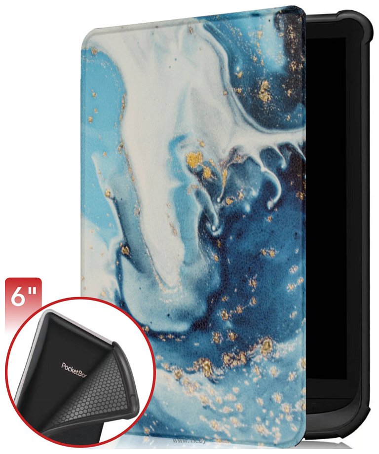 Фотографии JFK для PocketBook Touch HD 3/617/616/627/632/633/628/606/Colour/Touch Lux 4/Lux 3/Lux 5/Basic Lux 2/Basic 4 (голубой мрамор)