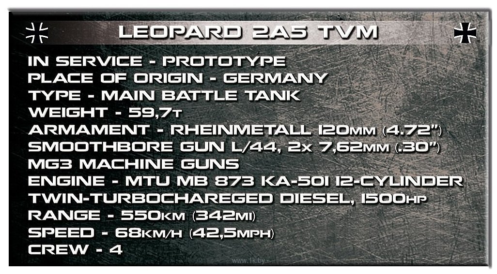 Фотографии Cobi Armed Forces 2620 Leopard 2A5 TVM