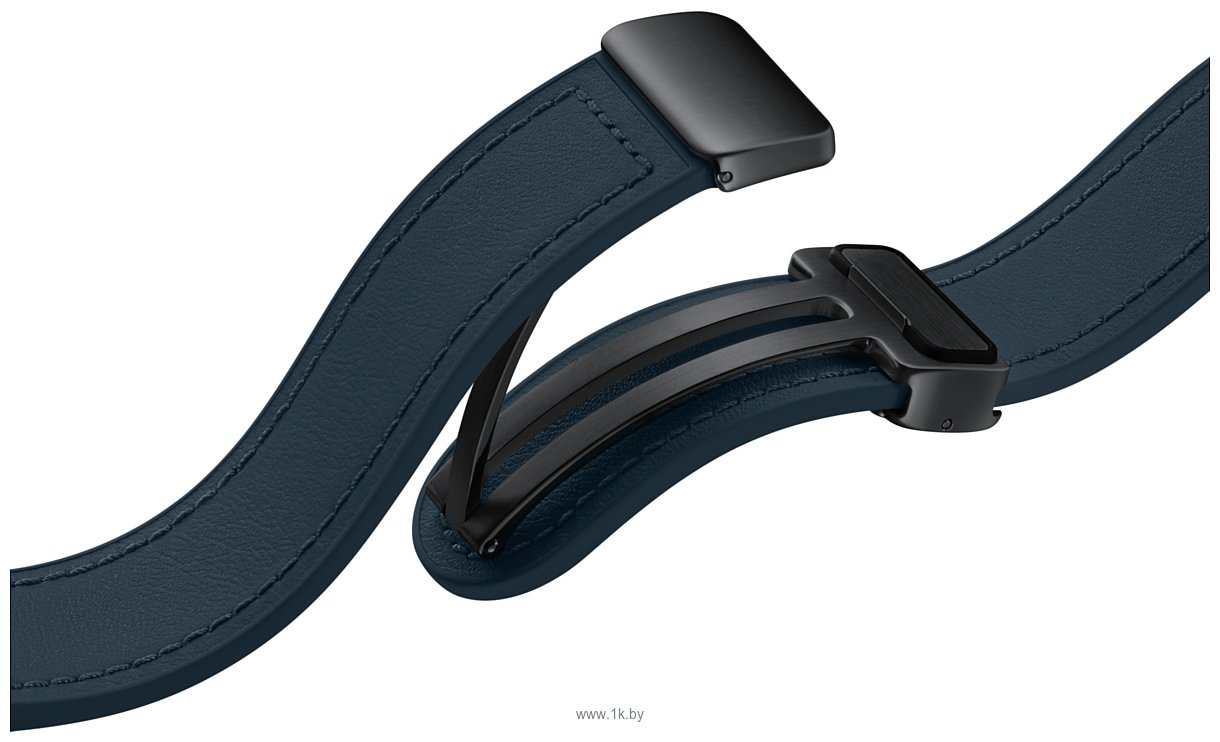 Фотографии Samsung D-Buckle Hybrid Eco-Leather для Samsung Galaxy Watch6 (M/L, синий)