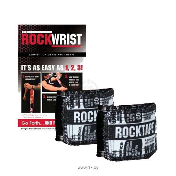 Фотографии RockTape RockWrist wrap Manifesto (белый/черный)