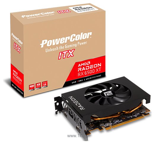 Фотографии PowerColor Radeon RX 6500 XT ITX 4GB (AXRX 6500 XT 4GBD6-DH)