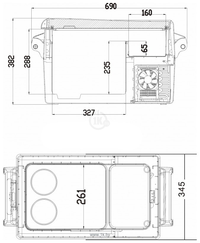 Фотографии Alpicool CF35 (с адаптером 220В)