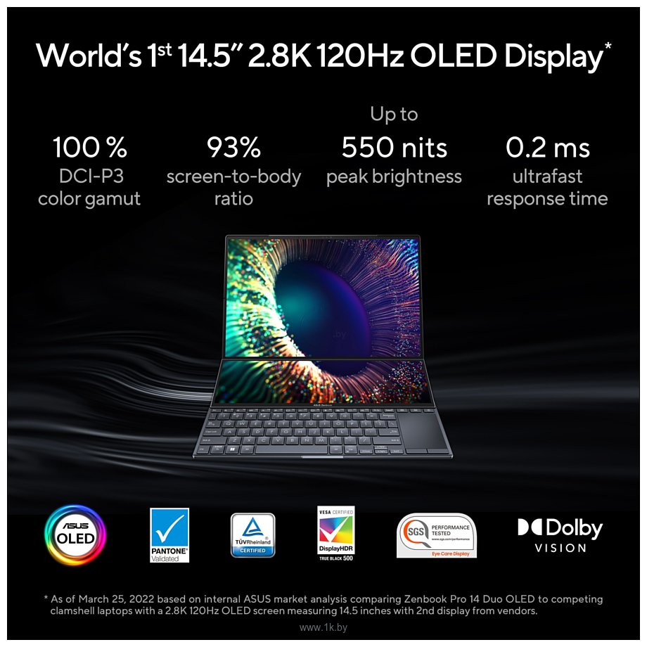 Фотографии ASUS Zenbook Pro 14 Duo OLED UX8402VU-P1036X