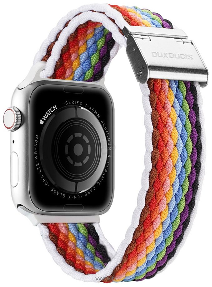 Фотографии Dux Ducis Strap Mixture II Version для Apple Watch 49мм/45мм/44мм/42мм (pale stripes)